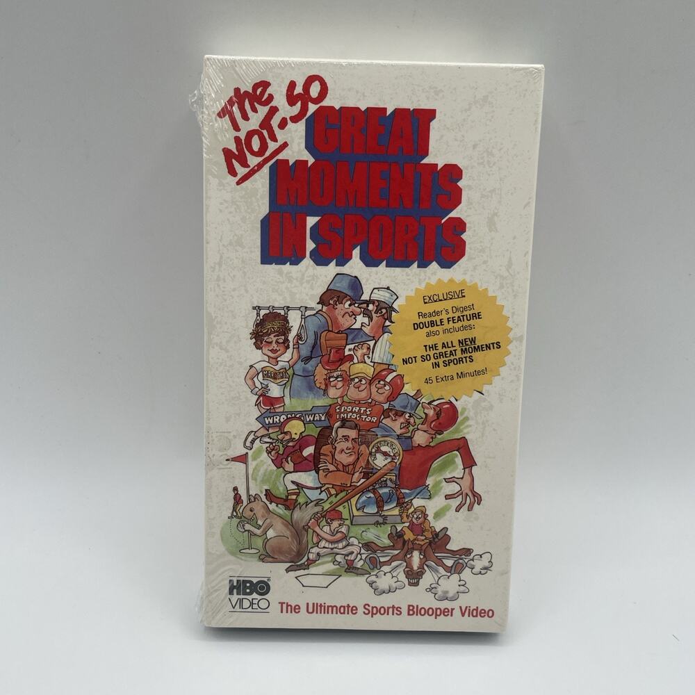 Not So Great Moments in Sports (VHS, 1989) SEALED